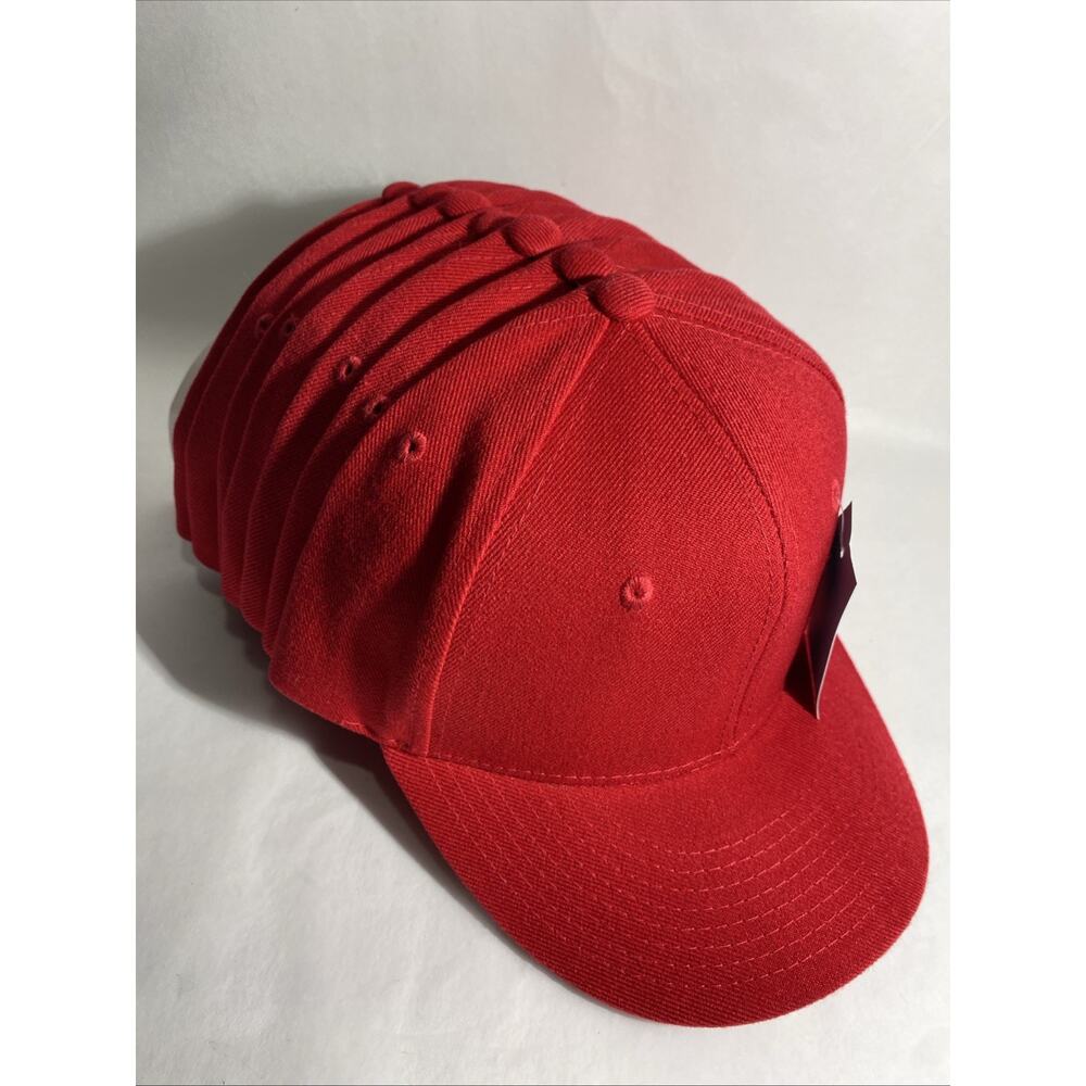 Decky Mens Baseball Hat Cap Basic Solid Red With … - image 1
